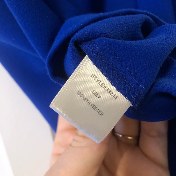 Skies are Blue, Royal Blue Blouse, Size M - Picture 3 of 5